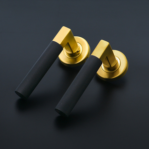 Poignée de porte intérieure en acier inoxydable poignée de porte populaire en or noir - Product Image 1