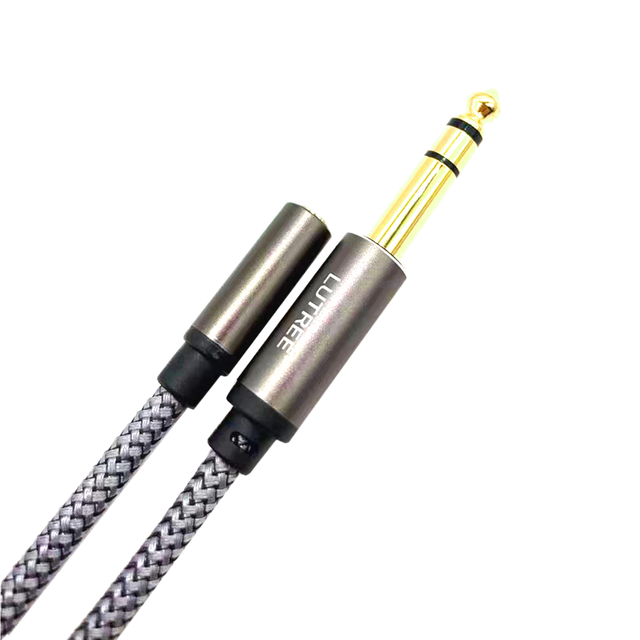 1/4 to 3.5mm TRS Stereo Audio Adapter Cable Headphone Adapter From 1/4 to 1/8 6.35mm Male to 3.5mm Female Audio & Video Cables