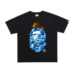 T-shirt imprimé Bapees tendance pour homme, version haute qualité 1:1, collection 2025, motif lettres, style créateur de mode - Product Image 1