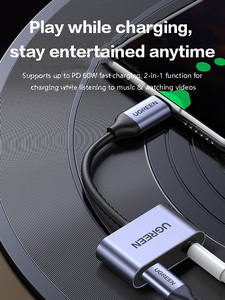 Adaptateur UGREEN Type C vers prise audio 3,5 mm + adaptateur de charge Type C 2 en 1, répartiteur de casque, convertisseur audio DAC pour Android Type-C - Product Image 4