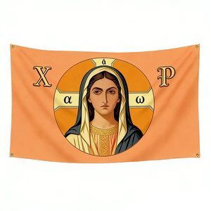 Bandera Imperial Rusia <span class=keywords><strong>de</strong></span> <span class=keywords><strong>Jesucristo</strong></span>, Impresa Digitalmente en Poliéster, 3x5 Pies, Diseño Religioso - Product Image 1