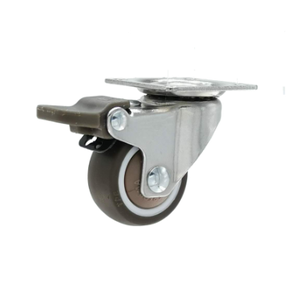 Hoch leistungs rollen Edelstahl rollen 4 Zoll TPR Quiet Swivel Caster Wheel - Product Image 1