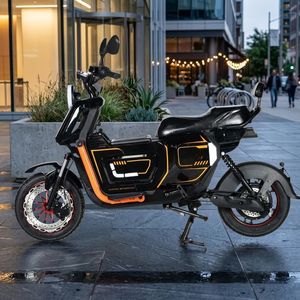 Motocicleta Eléctrica Deportiva Urit <span class=keywords><strong>de</strong></span> 1000W, 48V, 40km/h, Freno <span class=keywords><strong>de</strong></span> Disco, LED, Batería <span class=keywords><strong>de</strong></span> Litio, Scooter Urbano, OEM, EEC, CE, Venta al Por Mayor - Product Image 5