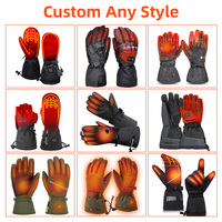 Gants chauffants électriques avec logo personnalisé, gants de cyclisme chauffants coupe-vent, gants de moto thermiques modernes pour la randonnée hivernale, la pêche