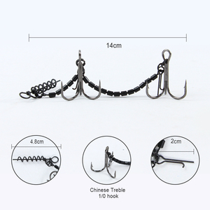Selco Lokken Vissen Stinger Haak <span class=keywords><strong>Rig</strong></span> Voor Snoek Roofdier Met Hoge Kwaliteit Roestvrij Staal - Product Image 4