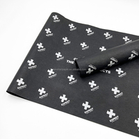 Papier de soie blanc en gros pour fabricants, 17g, avec logo personnalisé imprimé, recyclable, pour emballage de cadres photo