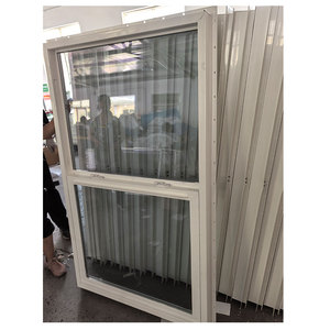 Americano a buon mercato UPVC vinile risparmio energetico finestra singola appeso a doppia anta finestre per la casa - Product Image 2