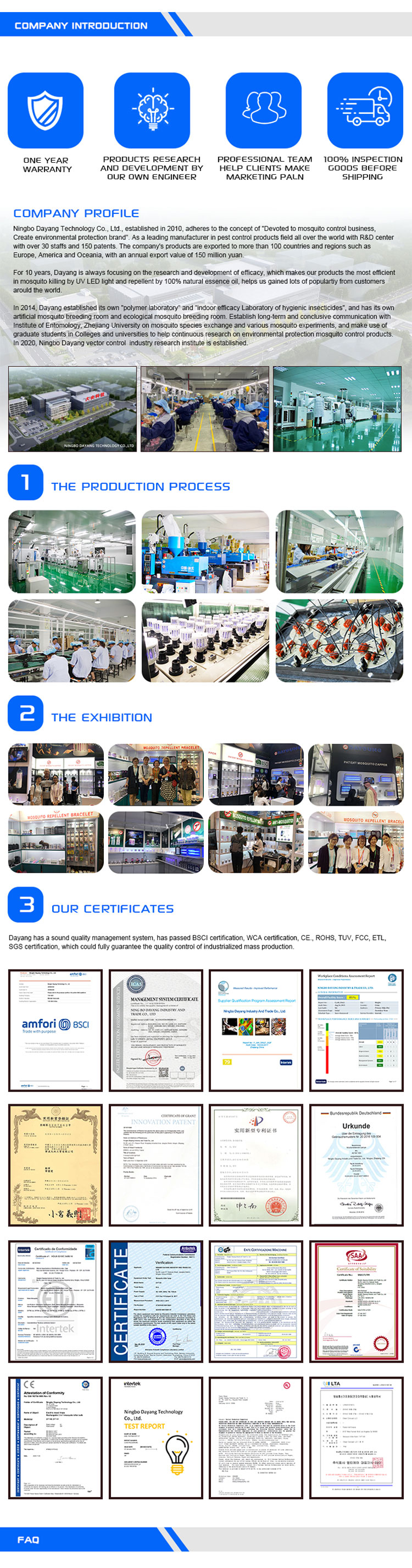 Dayang Electronic insect mosquito killer bug zapper lamp mosquito zapper light outdoor camping flashlight torch lantern