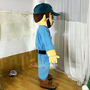 Disfraz de Mascota de Plomero Azul, el Más Vendido, <span class=keywords><strong>para</strong></span> Adultos Unisex, Traje de Personaje de Servicio, Logotipo Personalizado, Promoción de Negocios Locales - Product Image 5