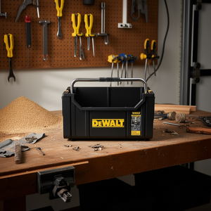 Boîte de rangement pour outils DeWalt 20 pouces noire, mallette de transport robuste pour accessoires de câblage - Product Image 3