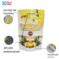 Groothandel op maat gemaakte voedselveilige stand-up pouch voor huisdierenvoer, instant dranken, fruit-sappoeder, opslag, ritssluiting, hersluitbaar, treklipje