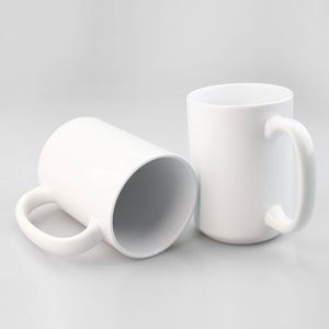 Mug à sublimation blanc de 15 oz, Taza en céramique vierge pour sublimation, Taza avec vaisselle en céramique pour sublimation - Product Image 1