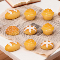 Breloques en résine non comestibles en gros, miniatures de pain Shiba Inu, figurines alimentaires mignonnes pour maison de poupée, scène de boulangerie, artisanat DIY, décoration