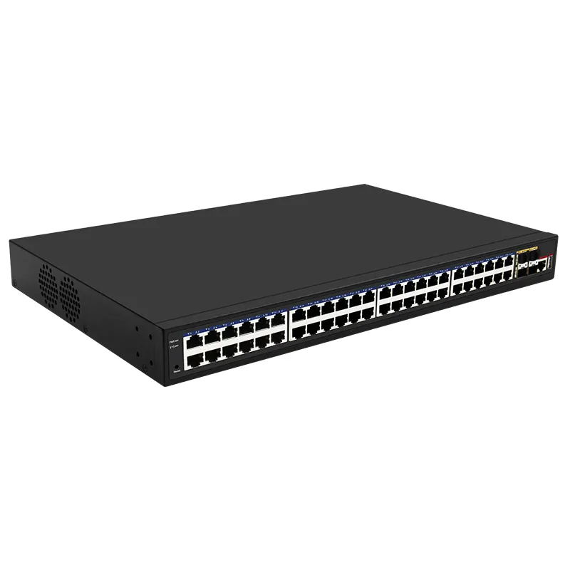 10 4 48 óptico gigabit Porta do switch de rede VLAN tubo tipo anel de rede convergente 48 porta três camadas Gerenciado Switch core