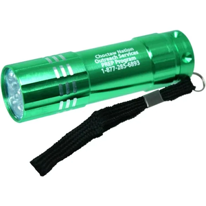 Mini lampe torche LED en aluminium à 9 LED, durée de vie jusqu'à 100 000 heures, multicolore, pour le camping, la randonnée, la chasse, la pêche - Product Image 6