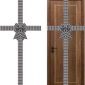 Natal decoração fita armário porta janela porta pendurado armário pendurado decoração arco - Product Image 4