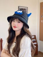 Sombrero de Pescador Divertido con Antenas de Peluche de Animales Monstruosos en 3D, Sombrero de Fiesta para Exteriores con Protección Solar para Mujer