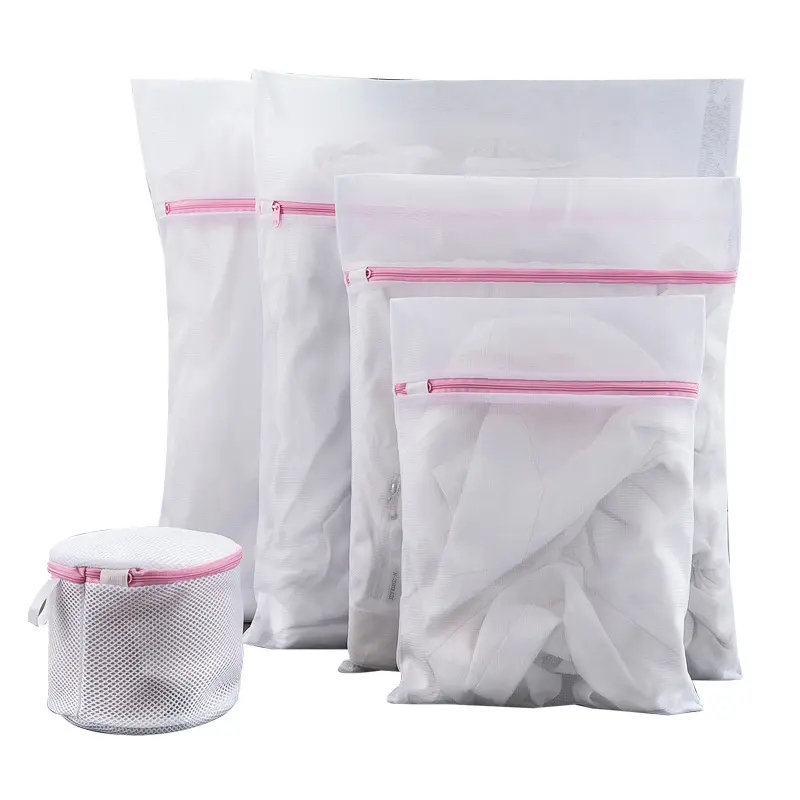 A3778 Mix Size Washing Bra Cloth Lingerie Package Polyester Bags Wash Laundry Mesh Bags With Zipper