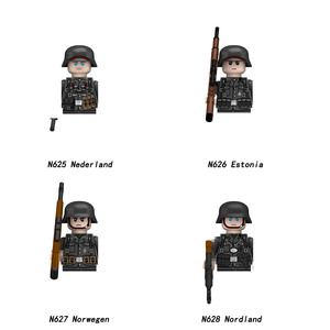 Blocs de construction de la Seconde Guerre mondiale, États-Unis, Royaume-Uni, France, Allemagne, URSS, infanterie, Afrique, <span class=keywords><strong>Korp</strong></span>, figurines d'action miniatures, jouets, cadeau pour enfants - Product Image 6