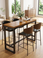 Ensemble table et chaises de bar commerciales à plateau haut en PVC, design rétro pour salons de thé et bars