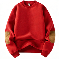 Sudadera de Hombre OEM de Invierno Personalizada 100% Algodón con Forro Polar, Serigrafía y Logotipo Bordado en el Codo