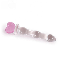 Dildo en verre cristallin populaire, perles en verre, plug anal, jouets sexuels pour homme, femme, couples, stimulation vaginale et anale