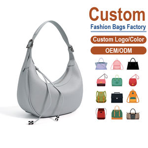Bolso de Hombro Cruzado de Cuero Genuino con Cordón y Diseño de Dije Metálico, Ideal para el Día a Día, Procesamiento ODM - Product Image 2