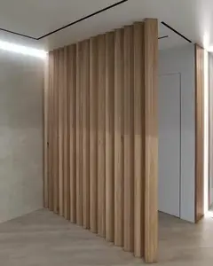 Materiale composito del pvc di legno di wpc del tubo di legno decorativo di modo dell'interno