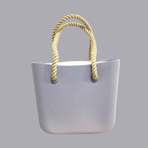 Borsa tote di colori della caramella del silicone della borsa di modo durevole O con la maniglia della corda - Product Image 2