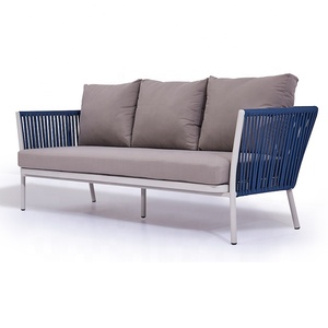 Muebles impermeables <span class=keywords><strong>de</strong></span> cuerda <span class=keywords><strong>de</strong></span> aluminio para exteriores, Patio, Villa, Hotel, apartamento, jardín, sofá, venta directa <span class=keywords><strong>de</strong></span> fábrica - Product Image 3