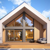 Offre spéciale, kits de villas préfabriquées, structure légère en acier avec 3 chambres à coucher, maisons modulaires préfabriquées de luxe