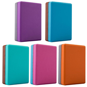 SHENGDE bloque de <span class=keywords><strong>Yoga</strong></span> de Pilates de espuma ecológico de alta calidad personalizado ladrillo de densidad densa de doble Color con impresión de logotipo personalizado - Product Image 2