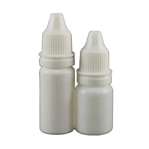 Private label 8 colírio ml branco 10ml farmacêutica frasco da amostra garrafa de plástico