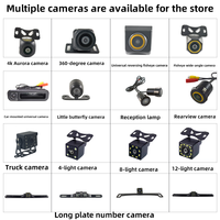 Caméra de recul HD à grand écran 1080P, vision nocturne, étanche IP68, grand angle 170° pour voiture