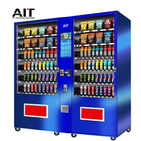 Distributeur automatique de stockage à froid de grande capacité avec carte de monnaie en espèces Code QR et fonctions SDK prend en charge le balayage et la numérisation