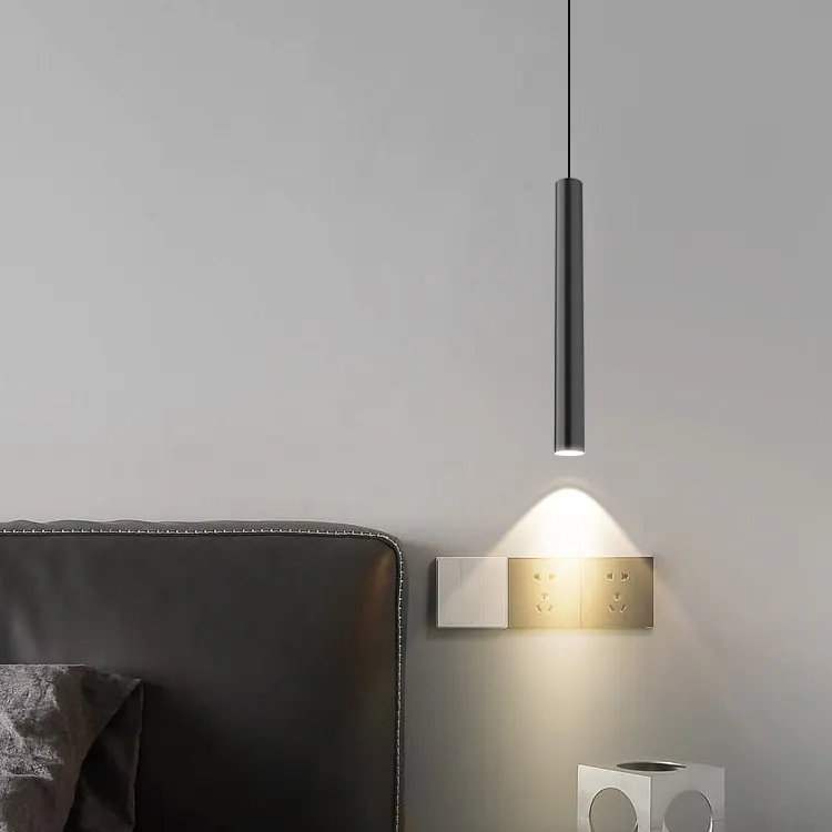 Pendant Light Hot High Quality Modern Bedside Living Room Hanging Aluminum 1.5w 4w 7w Black Led Chandelier Pendant Light
