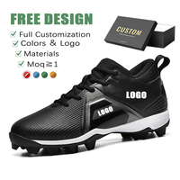 Chaussures d'équipe de baseball professionnelles personnalisées OEM ODM pour femmes pour homme crampons en métal crampons en caoutchouc pour l'entraînement d'hiver synthétiques