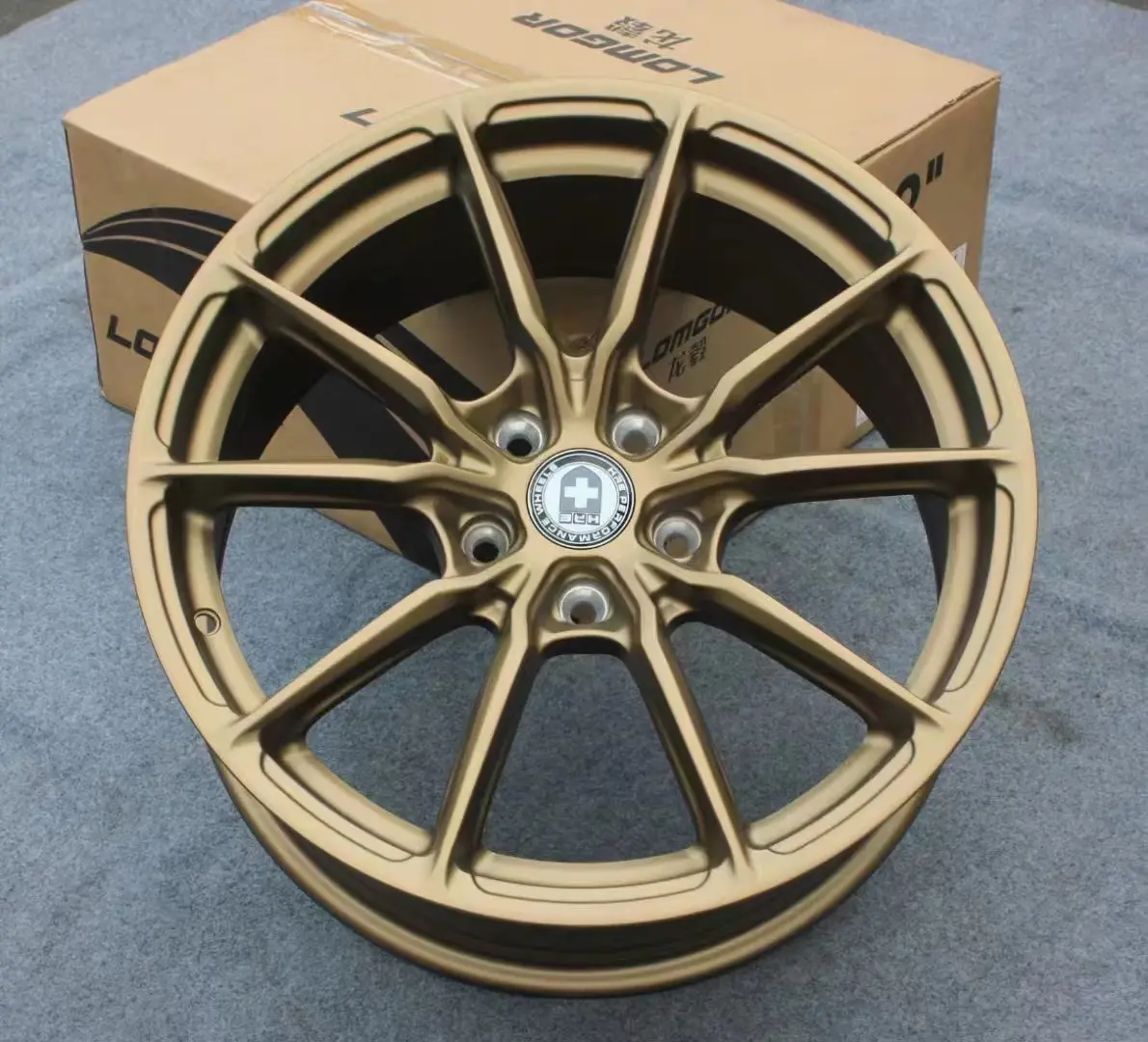 2024 Bright Finish Gold Design 18 Inch Forged Car Wheels Alloy Rims