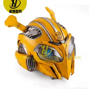 Bumble bee robô capacetes de transformação, transformação, capacete, mudança de rosto, fantasia, led, robô, trajes para cosplay humano