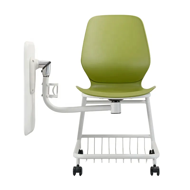 Vente en gros, chaise de formation scolaire universitaire avec roulettes, chaise pliable en plastique pour étudiants de classe