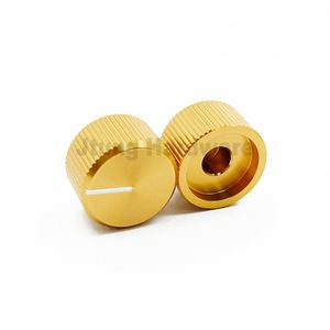 Bouton de commande rotatif en aluminium de 12,5 mm de hauteur, diamètre différent de 6,4 mm, pour montage sur trou de potentiomètre d'effet de guitare - Product Image 5