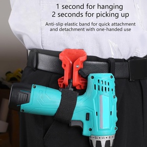 Étui à outils avec crochet autobloquant, clip ceinture, tournevis, multi-<span class=keywords><strong>outil</strong></span> <span class=keywords><strong>pneumatique</strong></span> et électrique, compatible avec toutes les grandes marques d'outils - Product Image 6