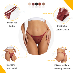 Зеленые кружевные стринги-танга Green Envoy в форме сердца для женщин, с низкой посадкой, сетчатые, сексуальные, <span class=keywords><strong>T-back</strong></span>, Ropa Interior Mujer - Product Image 3