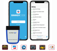 Outil de diagnostic pour voiture, scanner pour véhicule, obd2, VLINKER BM + V2.2, compatible avec Android et IOS, 4.0