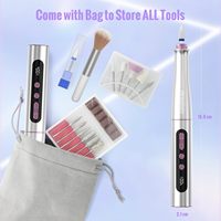 Nouveau modèle 2026 : Stylo de manucure professionnel en aluminium, moteur brossé 35000 tr/min, rechargeable USB, portable, faible bruit, pour salon de manucure