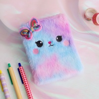 Cuaderno de Peluche con Diseño de Gato de Dibujos Animados, Pequeño y Lindo, para Niños, Nuevo de Fábrica, Venta al por Mayor, Personalizable