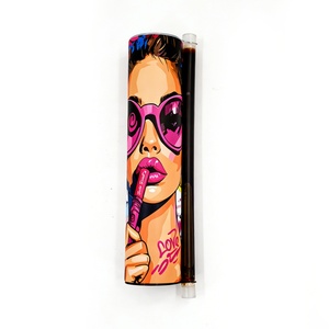 Japanese Sushi Kraft Push up Paper Tubes Food-grade Aluminum Foil Paper Portable Paper Tubes Custom Patterns Available - Product Image 3