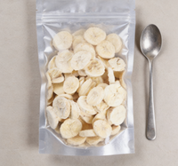 Chips de banane coupées en tranches 100% naturelles sans sucre ajouté, croustillantes, collation saine, conservées à l'huile, certifiées HACCP, emballées sous vide en vrac
