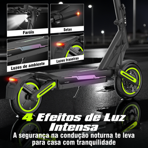 สกู๊ตเตอร์ไฟฟ้าพับได้ Brazil Stock E9MAX-n กำ<span class=keywords><strong>ลัง</strong></span>ไฟ 650 วัตต์ แบตเตอรี่ลิเธียม 15 แอมป์ชั่วโมง ความเร็ว 32 กม./ชม. ระยะทางวิ่ง 40 กม. ล้อขนาด <span class=keywords><strong>10</strong></span> นิ้ว รองรับน้ำหนักได้ 120 กก. - Product Image 6