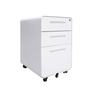 Văn phòng di động lưu trữ di động bệ tủ với bánh xe 3 ngăn kéo kim loại tủ góc hồ quang - Product Image 2